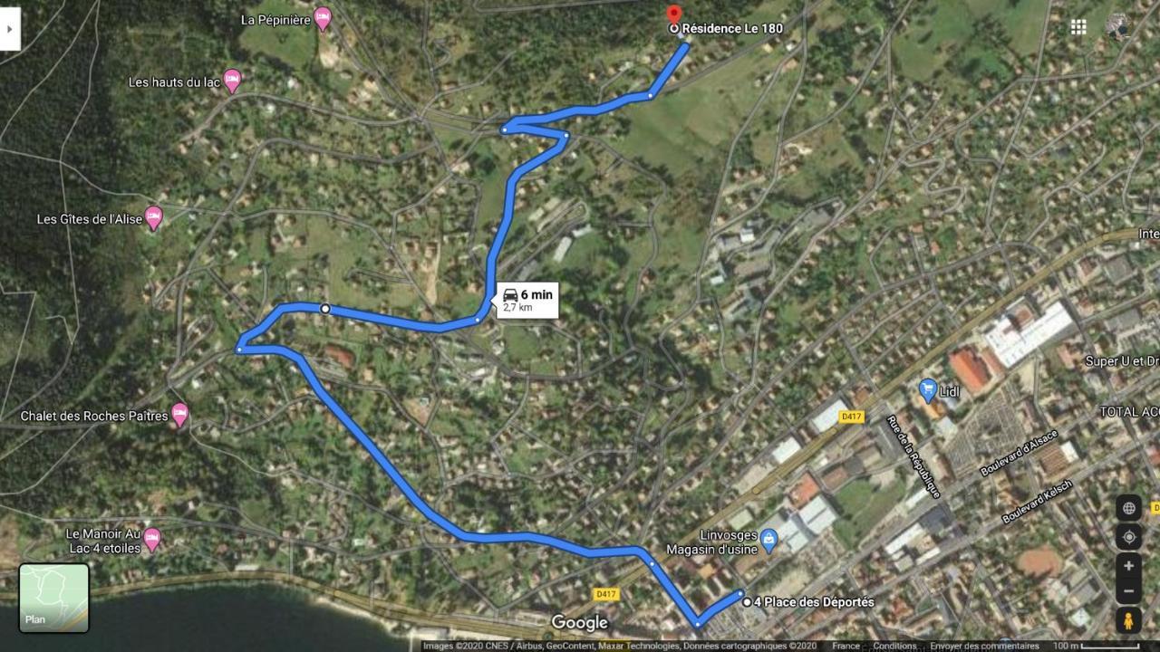 Appartamento Le Lougo Gérardmer Esterno foto
